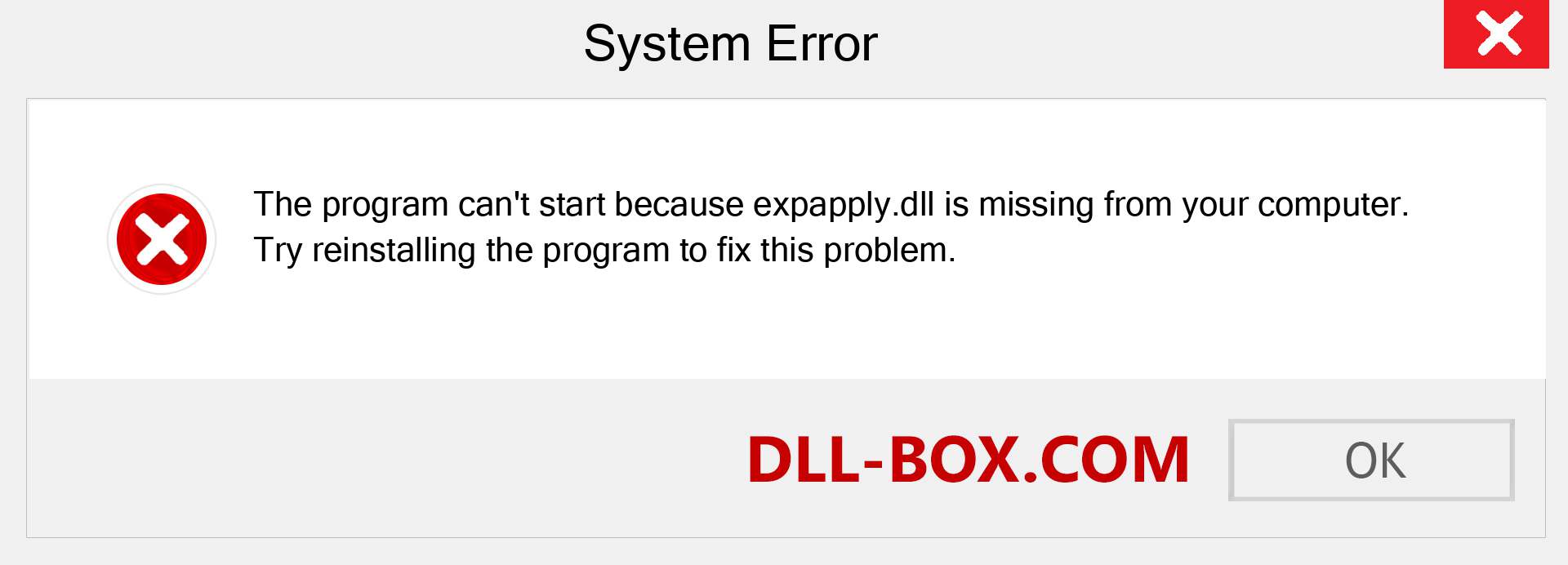  expapply.dll file is missing?. Download for Windows 7, 8, 10 - Fix  expapply dll Missing Error on Windows, photos, images