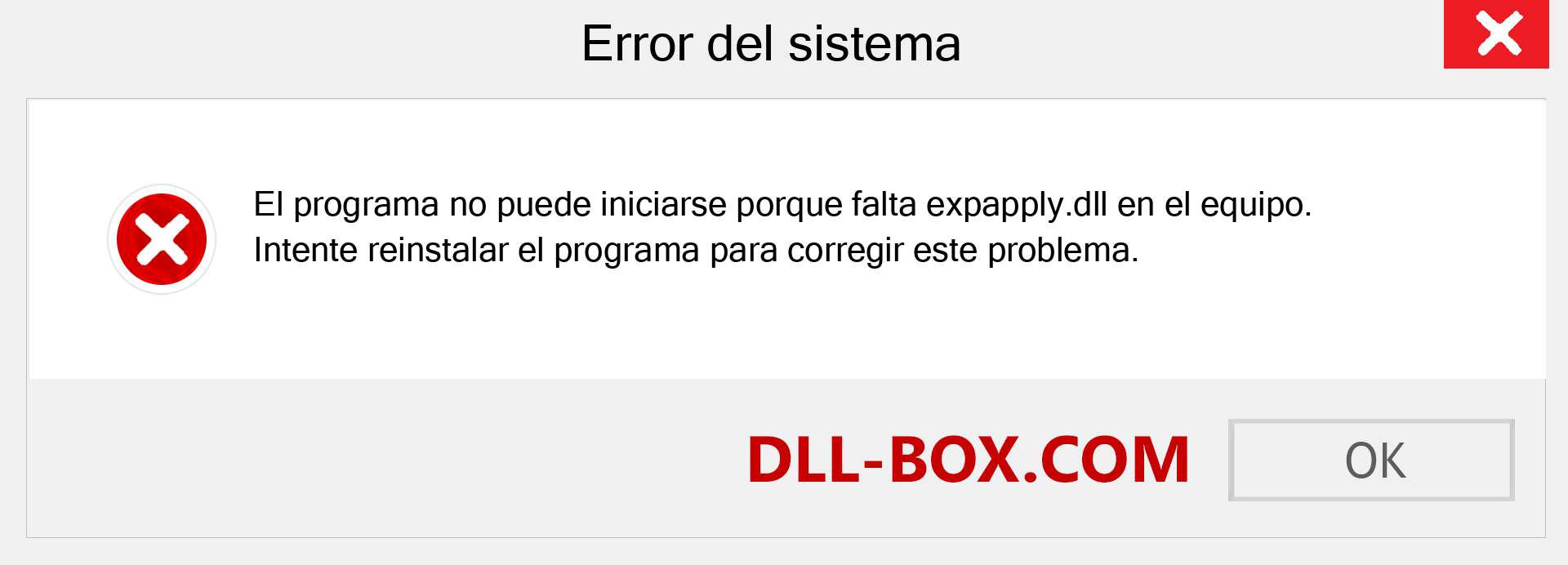 ¿Falta el archivo expapply.dll ?. Descargar para Windows 7, 8, 10 - Corregir expapply dll Missing Error en Windows, fotos, imágenes